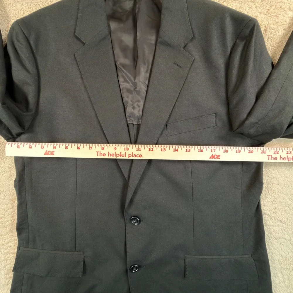 J.Crew Men 44R Ludlow Blazer Black Baird McNutt Irish Linen Cotton CQ523 NEW